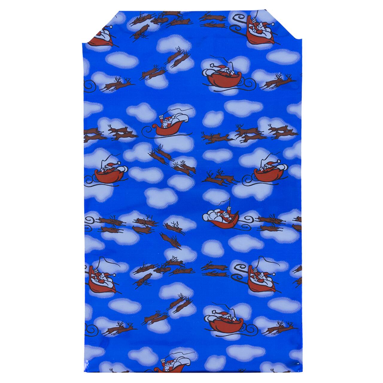 JAM Paper 6.25" x 7.875" Blue Santa Peel & Seal Closure Foil Envelopes, 25ct.